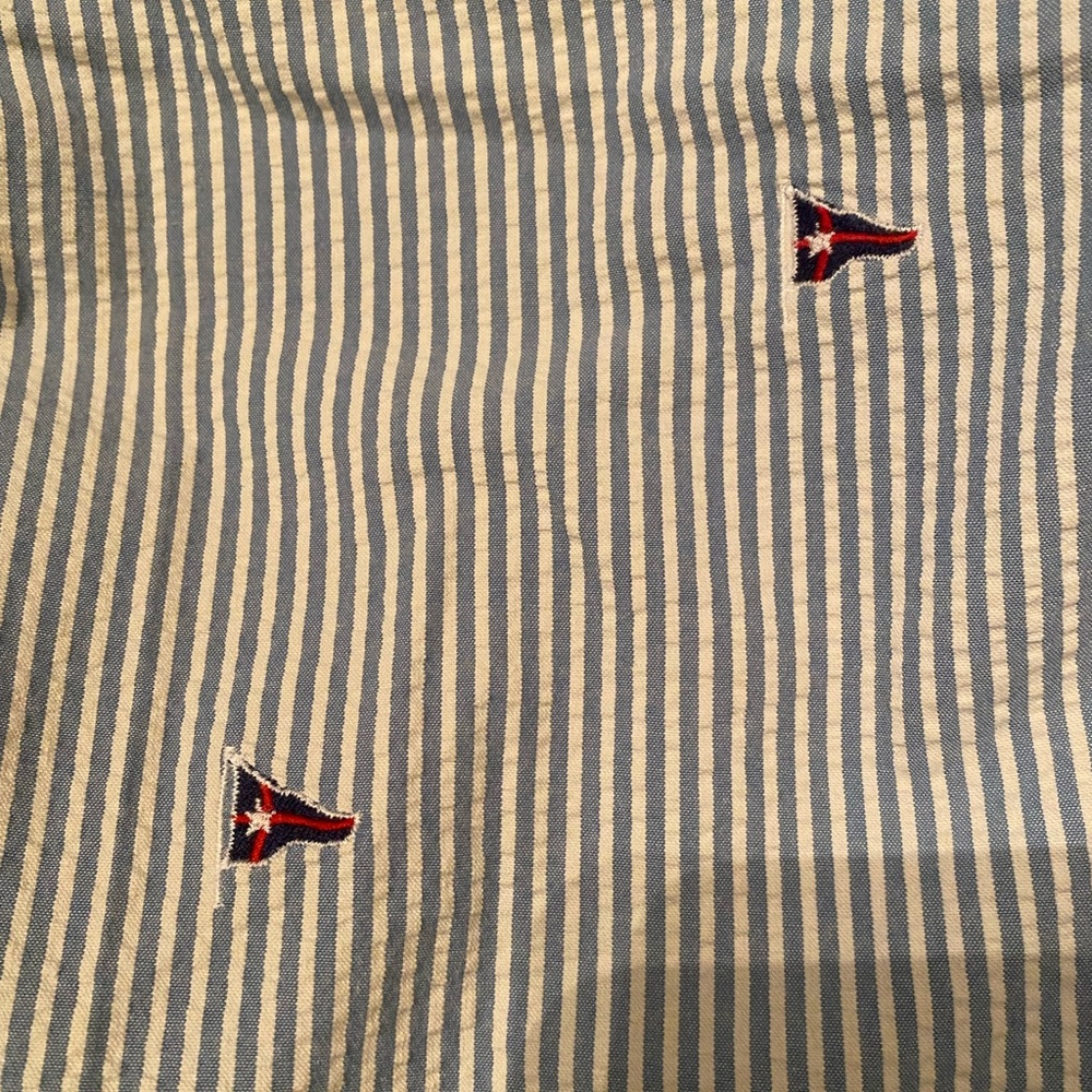 Seersucker nautical print mens pants